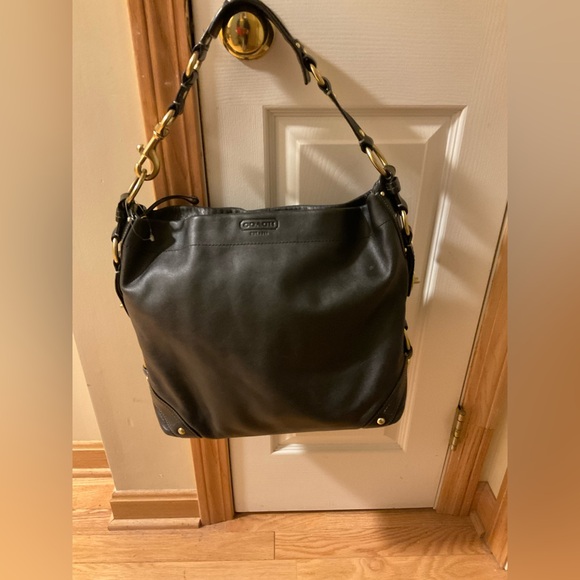 Coach Black Leather Shoulder Bag - Picture 9 of 9